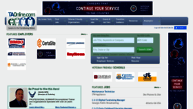 What Taonline.com website looked like in 2023 (1 year ago)
