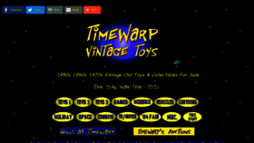 What Timewarptoys.com website looked like in 2023 (1 year ago)