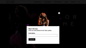 What Taylordayne.com website looked like in 2023 (1 year ago)