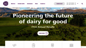 What Thea2milkcompany.com website looked like in 2023 (1 year ago)