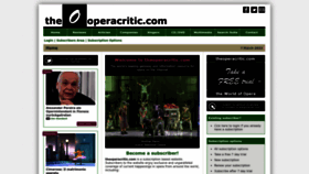 What Theoperacritic.com website looked like in 2023 (1 year ago)