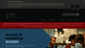 What Thepfs.org website looked like in 2023 (2 years ago)