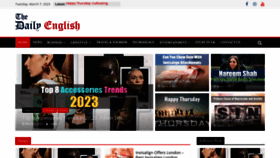 What Thedailyenglish.co.uk website looked like in 2023 (1 year ago)