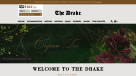 What Thedrakehotel.com website looked like in 2023 (1 year ago)