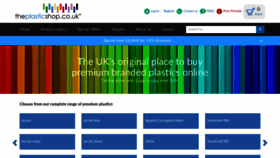 What Theplasticshop.co.uk website looked like in 2023 (1 year ago)