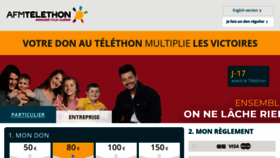 What Telethon.fr website looked like in 2023 (1 year ago)