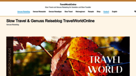 What Travelworldonline.de website looked like in 2023 (1 year ago)
