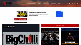 What Thebigchilli.com website looked like in 2023 (1 year ago)