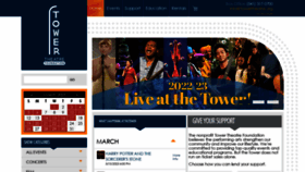 What Towertheatre.org website looked like in 2023 (1 year ago)