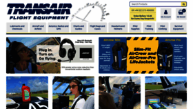 What Transair.co.uk website looked like in 2023 (1 year ago)