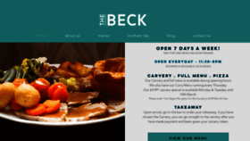 What Thebeck.co.uk website looked like in 2023 (1 year ago)