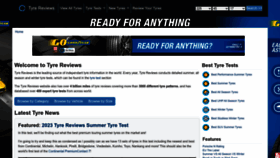 What Tyrereviews.co.uk website looked like in 2023 (1 year ago)