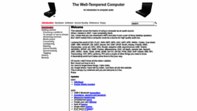 What Thewelltemperedcomputer.com website looked like in 2023 (1 year ago)