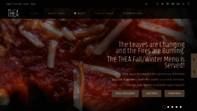 What Thea-dining.com website looked like in 2023 (1 year ago)