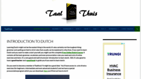 What Taalthuis.com website looked like in 2023 (1 year ago)