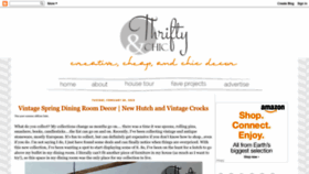 What Thriftyandchic.com website looked like in 2023 (1 year ago)