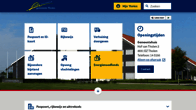 What Tholen.nl website looked like in 2023 (1 year ago)