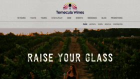 What Temeculawines.org website looked like in 2023 (1 year ago)