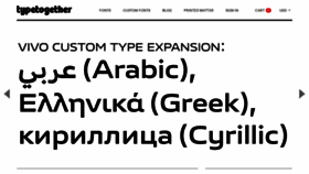 What Type-together.com website looked like in 2023 (2 years ago)
