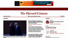 What Thecrimson.com website looked like in 2023 (1 year ago)