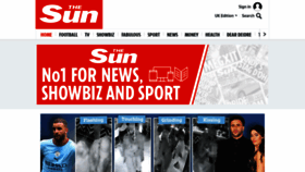What Thesun.co.uk website looked like in 2023 (1 year ago)