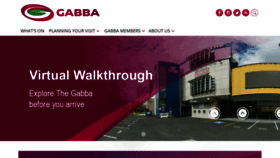 What Thegabba.com.au website looked like in 2023 (1 year ago)