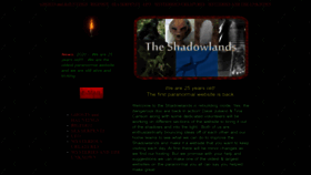 What Theshadowlands.net website looked like in 2023 (1 year ago)