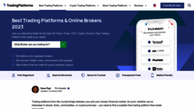What Tradingplatforms.com website looked like in 2023 (1 year ago)