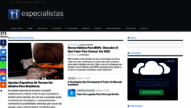 What Tiespecialistas.com.br website looked like in 2023 (1 year ago)