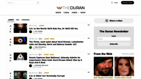 What Theduran.com website looked like in 2023 (1 year ago)