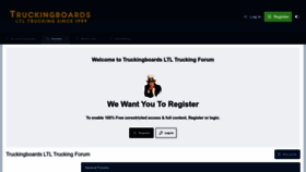 What Truckingboards.com website looked like in 2023 (1 year ago)