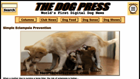 What Thedogpress.com website looked like in 2023 (1 year ago)