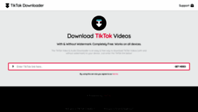 What Tiktokdownloader.one website looked like in 2023 (1 year ago)
