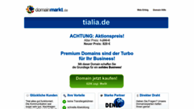 What Tialia.de website looked like in 2023 (2 years ago)