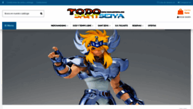 What Todosaintseiya.com website looked like in 2023 (1 year ago)