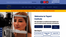 What Tayani.com website looked like in 2023 (1 year ago)