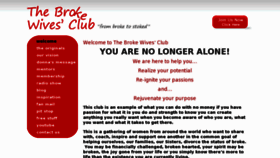 What Thebrokewivesclub.com website looked like in 2011 (12 years ago)