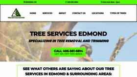 What Treeservicesedmondok.com website looked like in 2023 (1 year ago)