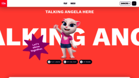 What Talkingangela.com website looked like in 2023 (1 year ago)