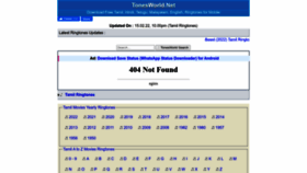 What Tonesworld.net website looked like in 2023 (1 year ago)