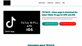 What Tik18.app website looked like in 2023 (1 year ago)