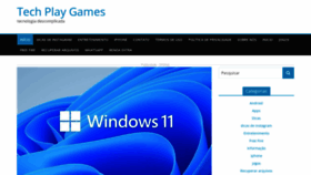 What Techplaygames.com website looked like in 2023 (2 years ago)