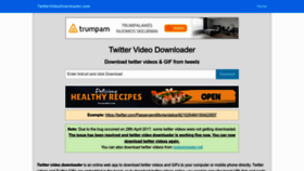What Twittervideodownloader.com website looked like in 2023 (1 year ago)