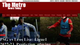 What Themetronewstoday.com website looked like in 2023 (1 year ago)