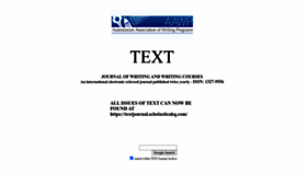 What Textjournal.com.au website looked like in 2023 (1 year ago)