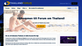 What Thailandforum.se website looked like in 2023 (1 year ago)