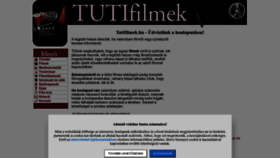 What Tutifilmek.hu website looked like in 2023 (1 year ago)