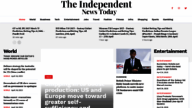 What Theindependentnewstoday.com website looked like in 2023 (1 year ago)