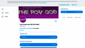 What Thepovgod.com website looked like in 2023 (1 year ago)