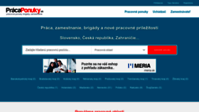 What Tujepraca.sk website looked like in 2023 (1 year ago)